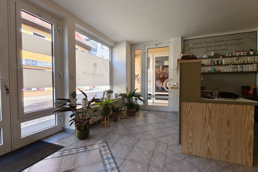 Eingangsbereich in meine Praxis für Fußpflege in Saalfeld