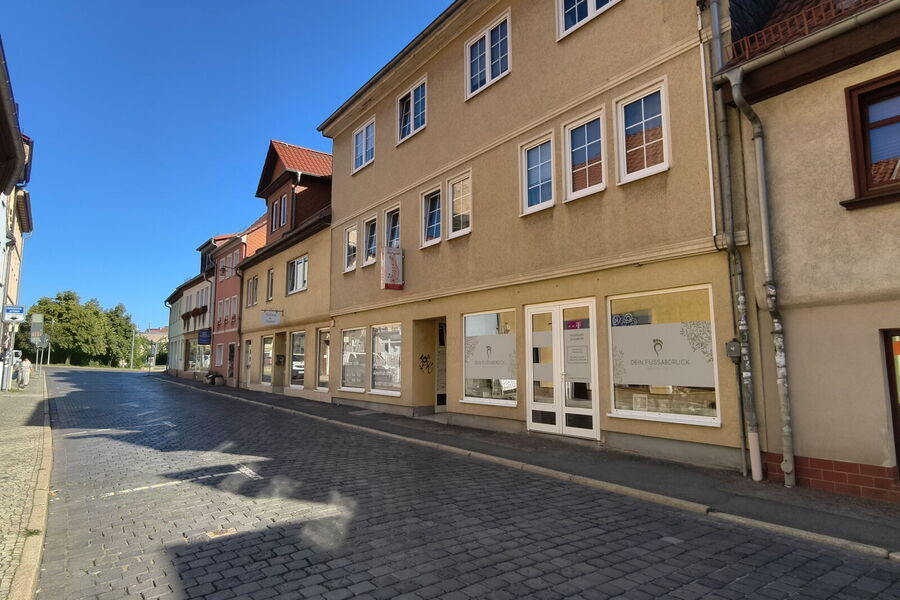 Außenansicht meiner Praxis für Fußpflege in Saalfeld